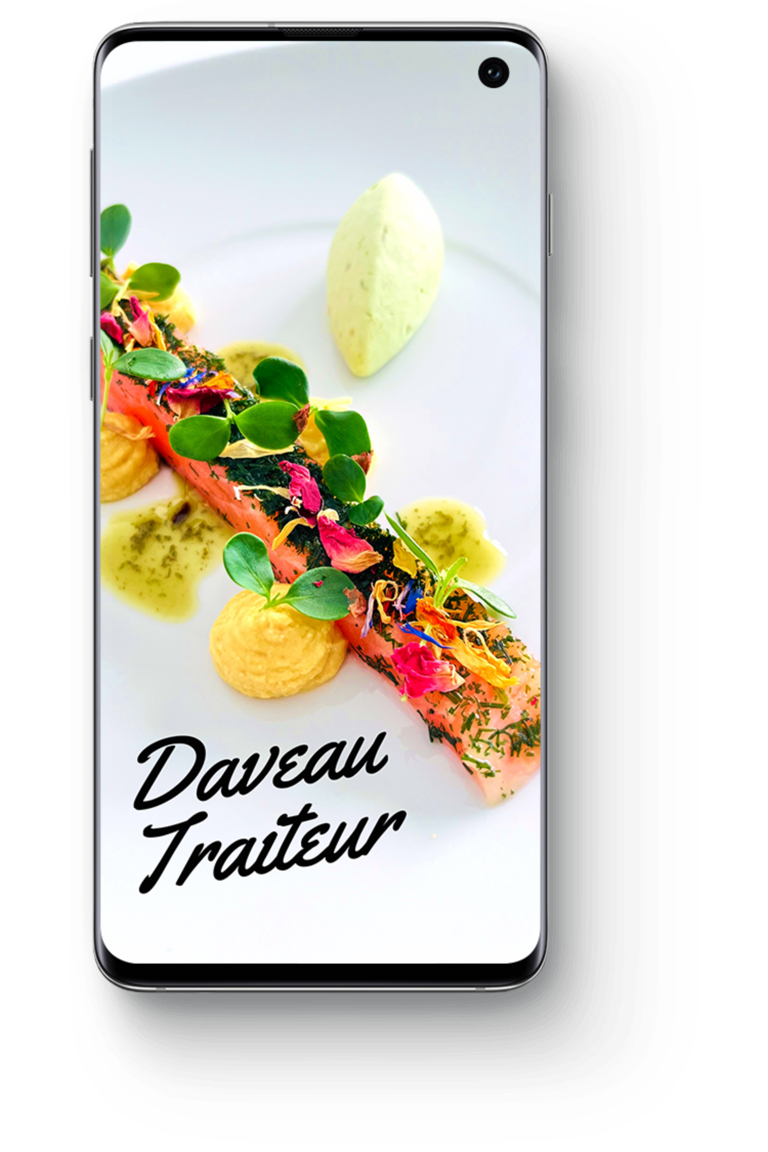 Creation print et site internet Daveau traiteur